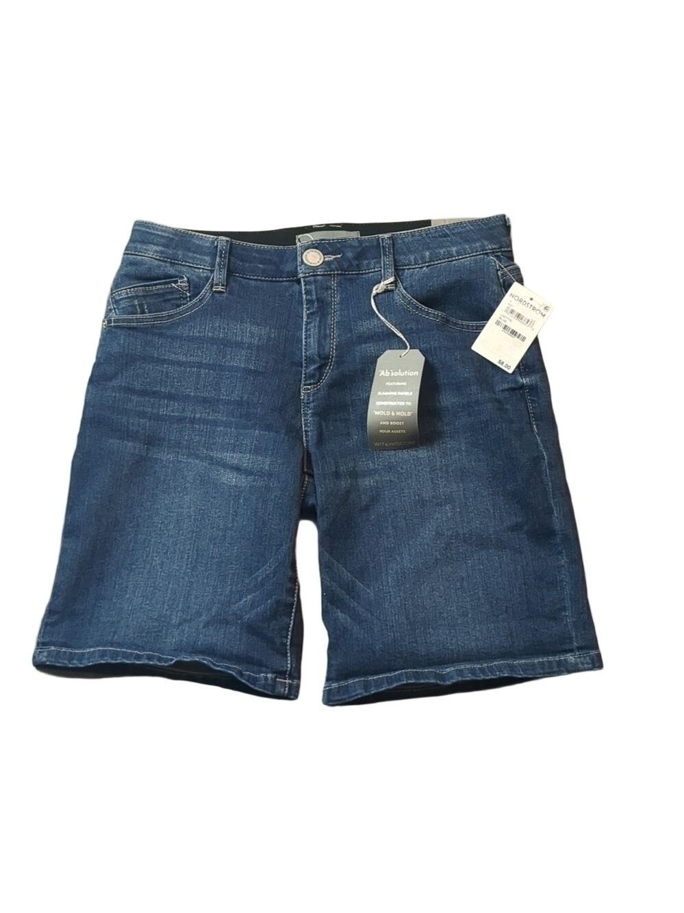 Wit & wisdom distressed denim shorts size 4